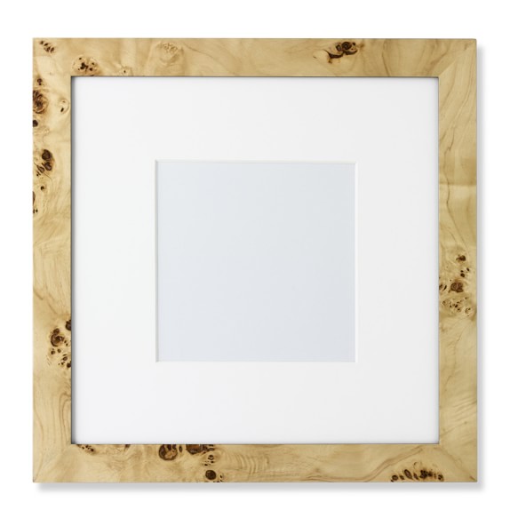 Exotic Burl Wood Gallery Frame, 8" X 8" Williams Sonoma