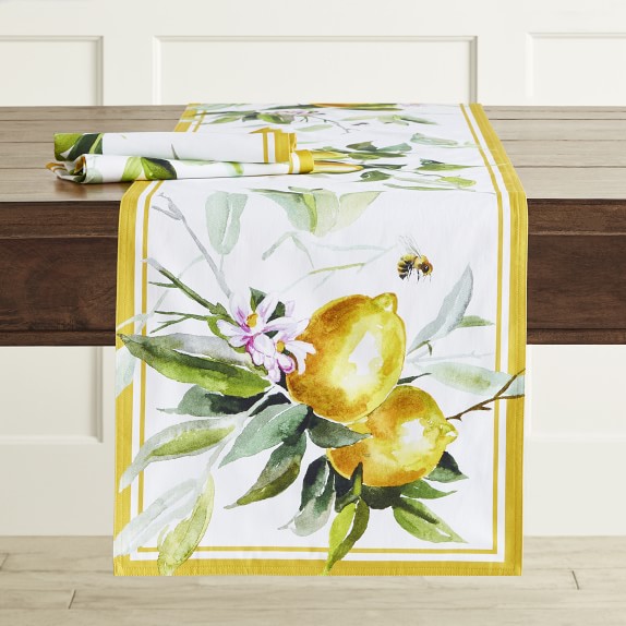Painterly Citrus Table Runner