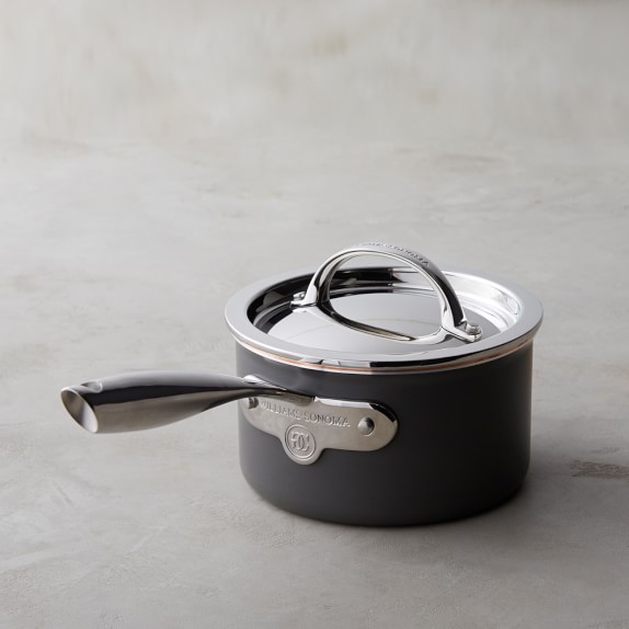 Williams Sonoma Hard-Anodized Copper Core Dishwasher-Safe Saucepan, 2-Qt.