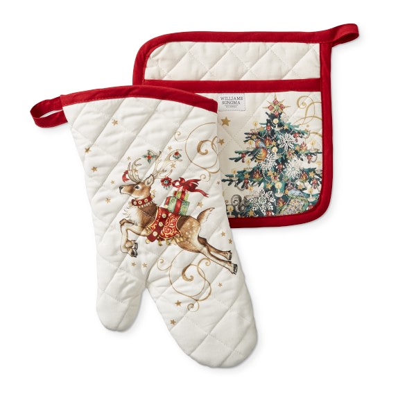 Twas the Night Oven Mitt & Pot Holder Set