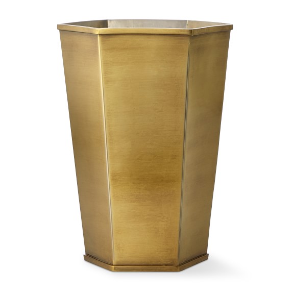 Paloma Contreras Brass Hexagonal Vase, Large