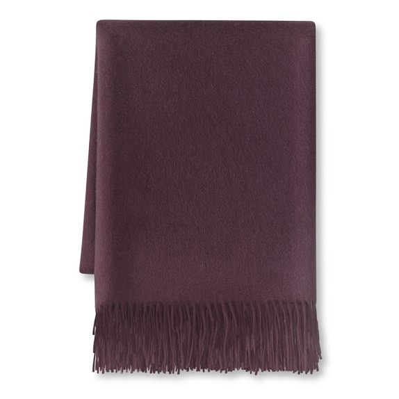 Solid Cashmere Throw, 50