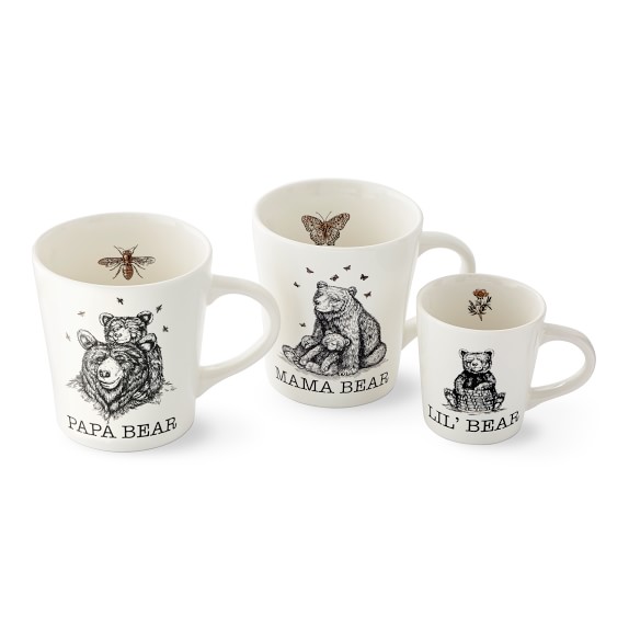 Mama Bear, Papa Bear & Little Bear Mugs