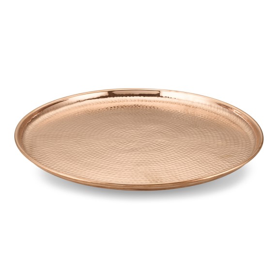 Hammered Copper Countertop Lazy Susan Large Williams Sonoma
