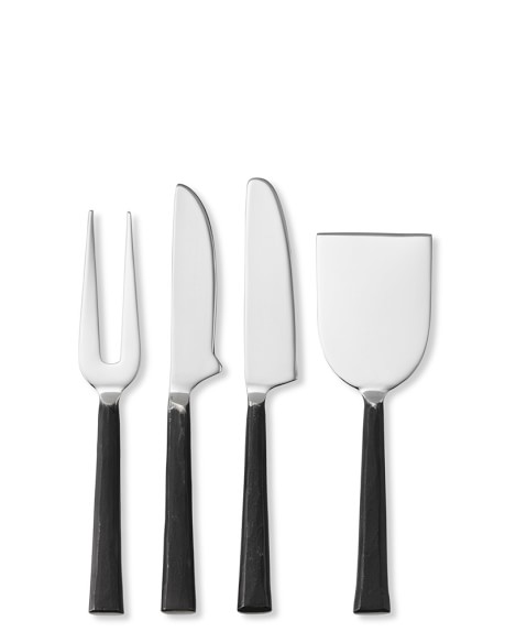 Burnished Cheese Knives, Set of 4