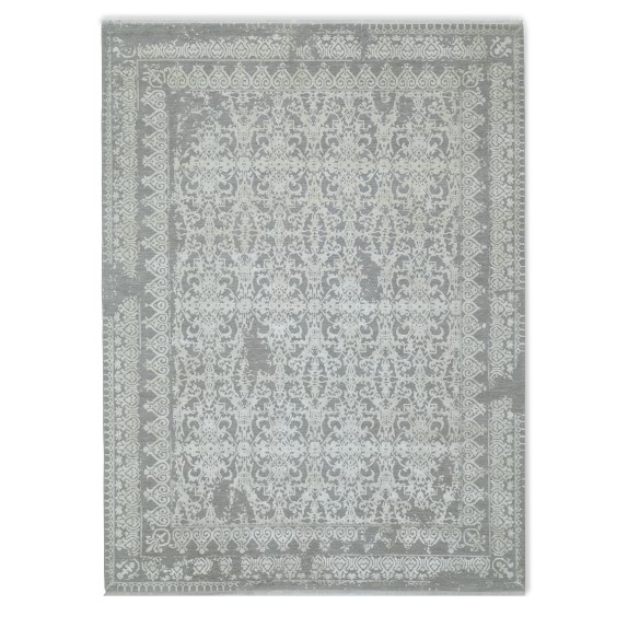 Penelope Hand Knotted Rug, 6' X 9', Grey