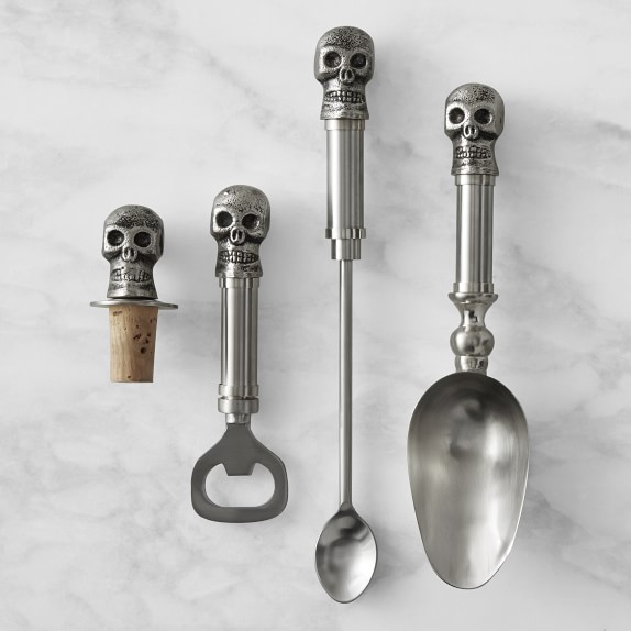 Skull Bar Tool Set Bar Accessories Williams Sonoma