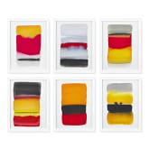 Ombre Landscape, Warm Tones, Set of 6