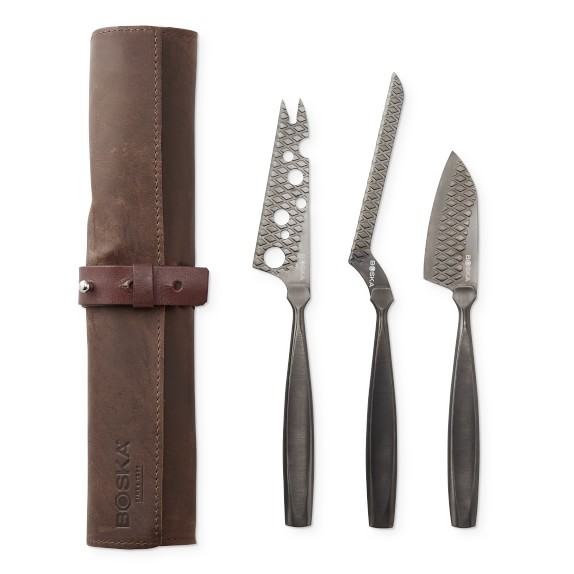 Boska Cheese Set, Monaco Black Leather