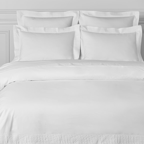 Pleated Border Duvet Cover Shams Williams Sonoma