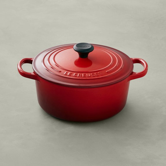Le Creuset Signature Cast-Iron Round Dutch Oven, 3 1/2-Qt., Red