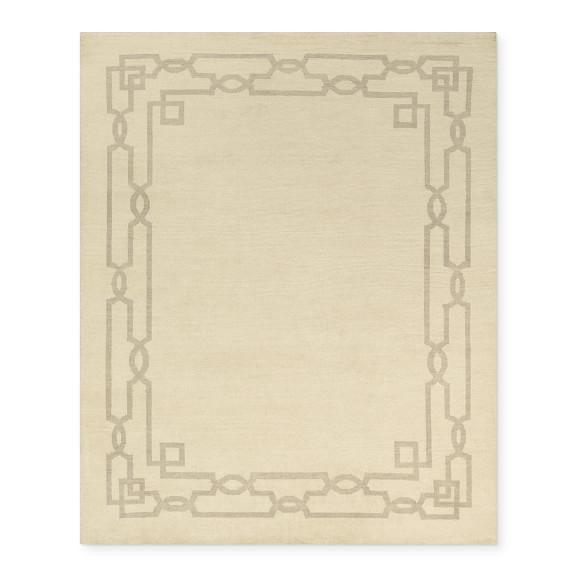 Made to Order Dale Hand Knotted Rug, 2.6' X 8', Ivory