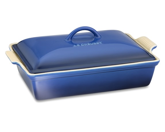 Le Creuset Heritage Stoneware Rectangular Covered Casserole, Lapis