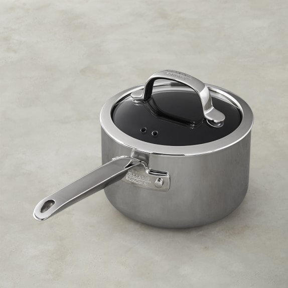 Williams Sonoma Professional Stainless-Steel Stratanium™ Nonstick Saucepan, 2-Qt.