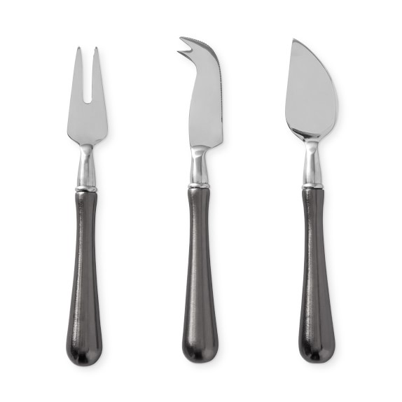 Gunmetal Cheese Knives, Set of 3