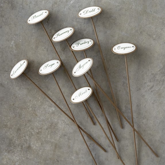 Herbaceous Herb Markers, Set of 9