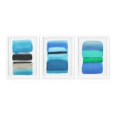 Ombre Landscape, Cool Tones, Set of 3