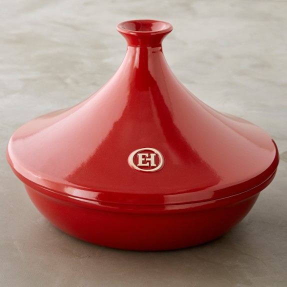 Emile Henry Ceramic Stove Top Large Tagine Brick