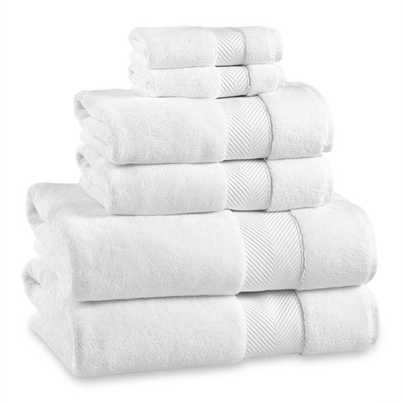 Chambers® Organic Aerospin Towel, Set of 6, White