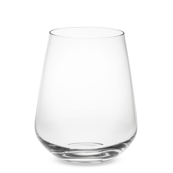 Williams Sonoma Estate Stemless White Wine Glasses, Set of 2