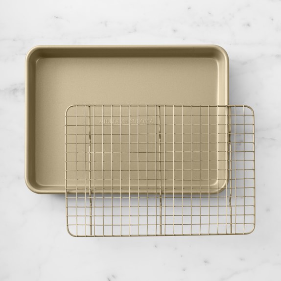 Williams Sonoma Goldtouch® Non-Corrugated Quarter Sheet Pan with Rack