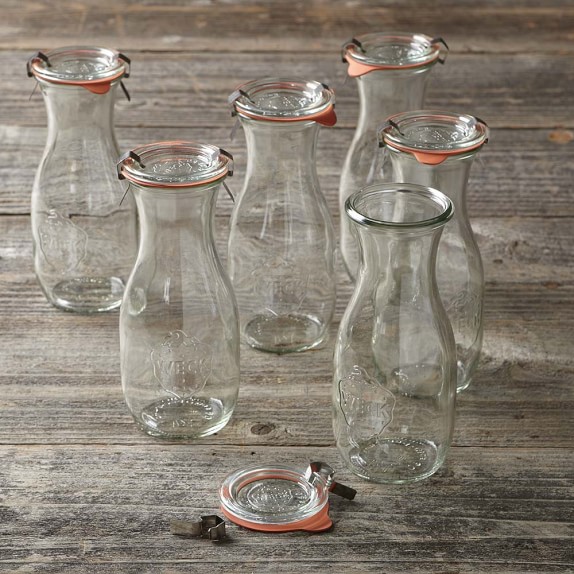 Weck Juice Jars, 19.6 oz, Set of 6