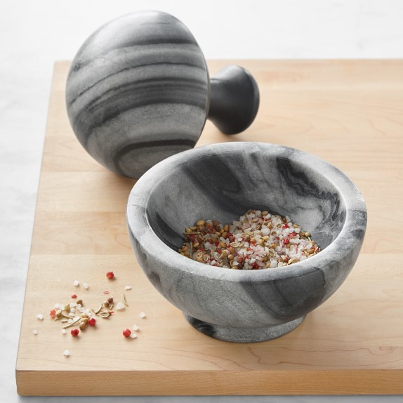 Williams Sonoma Grey Marble Mortar & Pestle, Small