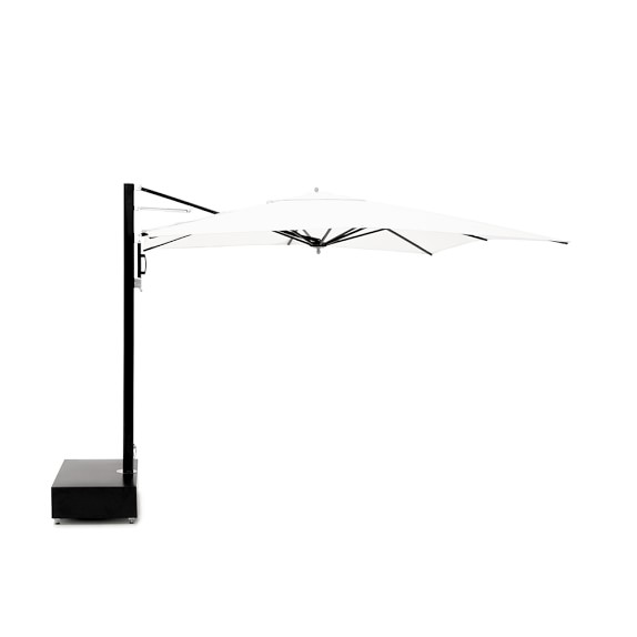 Performance Umbrella, Rectangle Cantilever, 8' X 12', Natural, Powder Coat