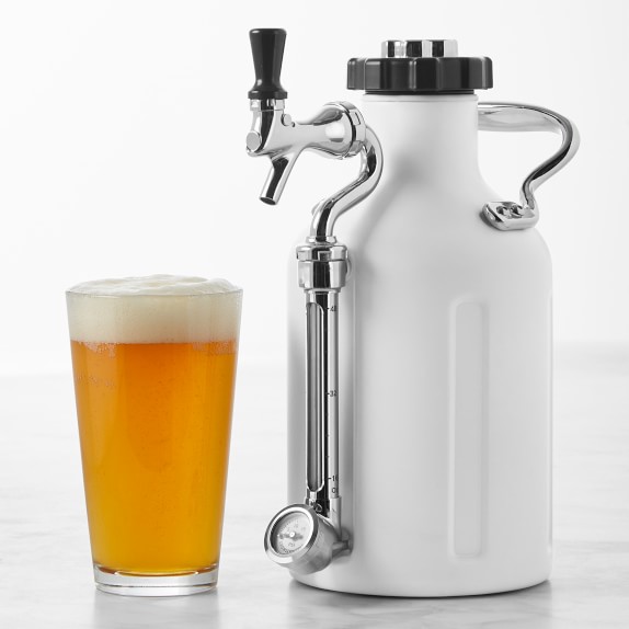 GrowlerWerks uKeg Growler, 64-Oz., Matte White