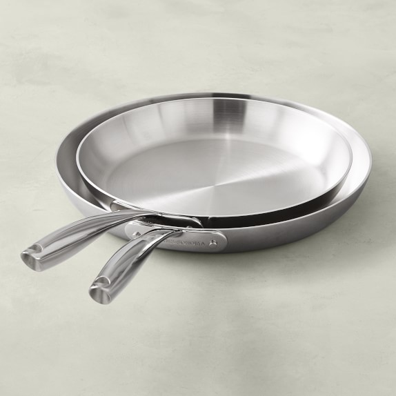 Williams Sonoma Stainless-Steel French Skillets, Set of 2, 10 1/4