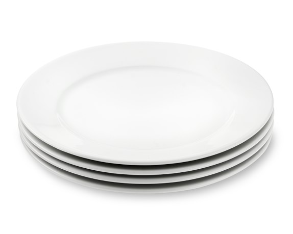 Apilco Tradition Porcelain Dinner Plates, Set of 4