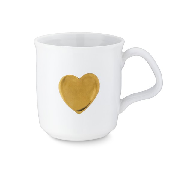 St. Jude Gold Heart Mugs, Set of 4