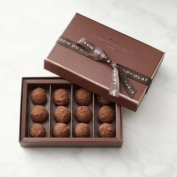 La Maison du Chocolat Dark Chocolate Truffles, 12-Piece