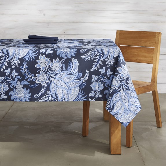 Sumatran Floral Oilcloth Tablecloth 70
