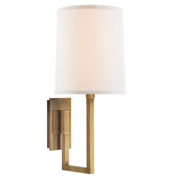 Aspect Library Sconce, Soft Brass