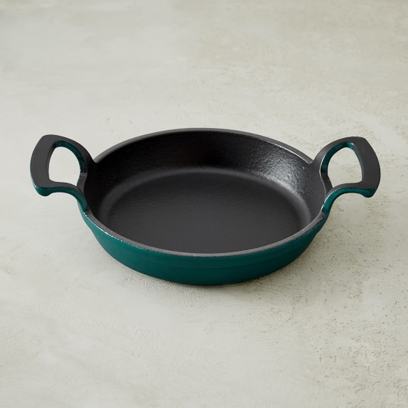Williams Sonoma Enameled Cast-Iron Fry Pan, Teal