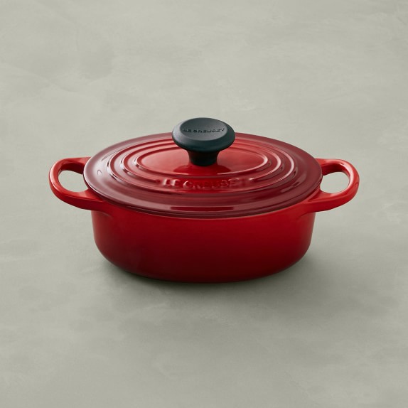 Le Creuset Signature Cast-Iron Oval Dutch Oven, 1-Qt., Red