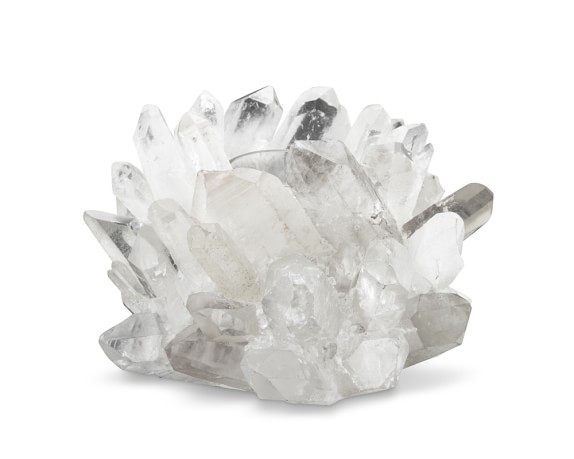 Clear Quartz Votive Holder