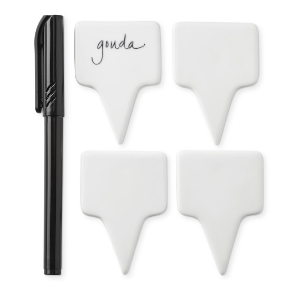 Cheese Markers with Pen, Set of 4