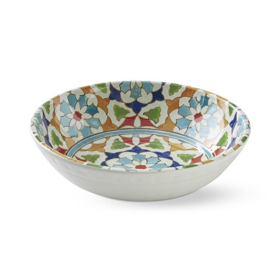 Iznik Outdoor Melamine Bowls, Set of 4