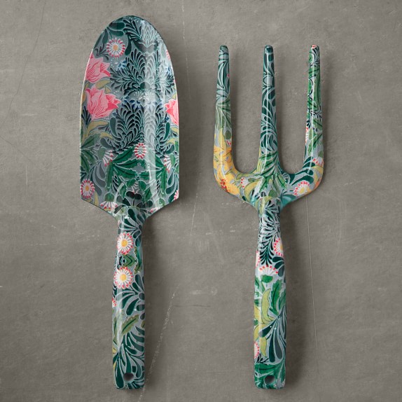 Floral Hand Trowel & Garden Fork Set