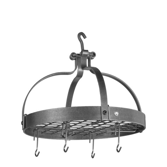 Enclume Dutch Crown Ceiling Pot Rack Hammered Steel Williams Sonoma