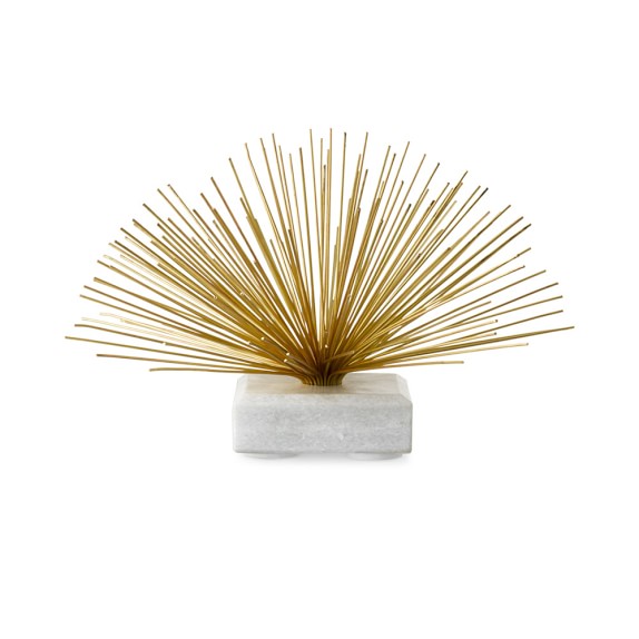 Brass & Marble Starburst Sculpture