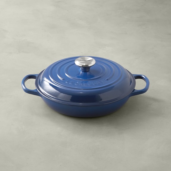 Le Creuset Signature Cast-Iron Shallow Round Oven, 2 1/4-Qt., Lapis