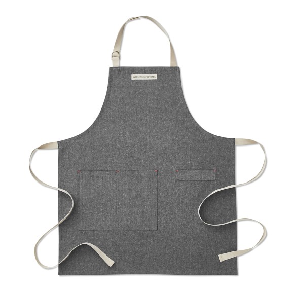 Williams Sonoma Chambray Apron, Black
