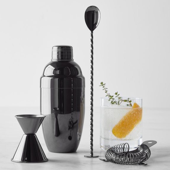 Williams Sonoma Gunmetal Bar Tools Set
