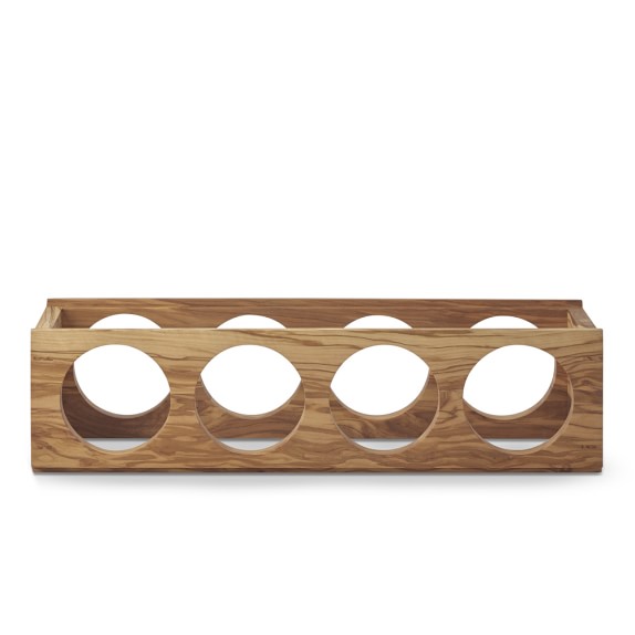 Olivewood Stacking Wine Rack