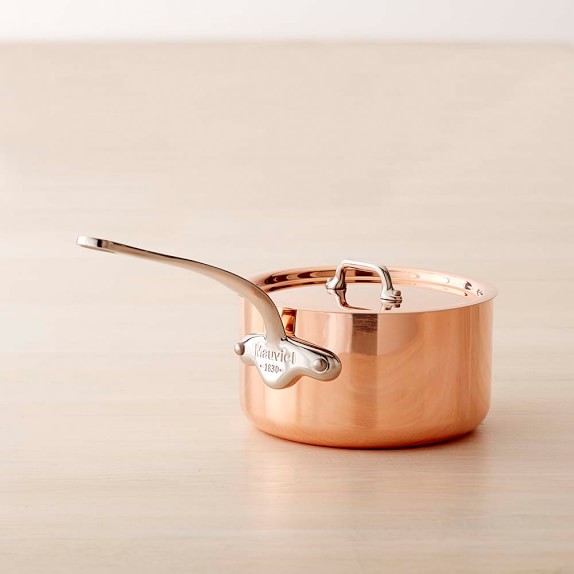 Mauviel Copper Triply Saucepan, 1 1/4-Qt.