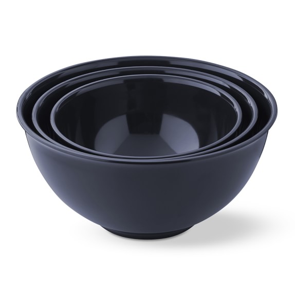Melamine Mixing Bowls, Set of 3, Navy