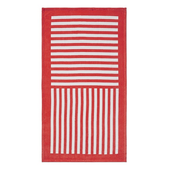 Modern Stripe Beach Towel, 38